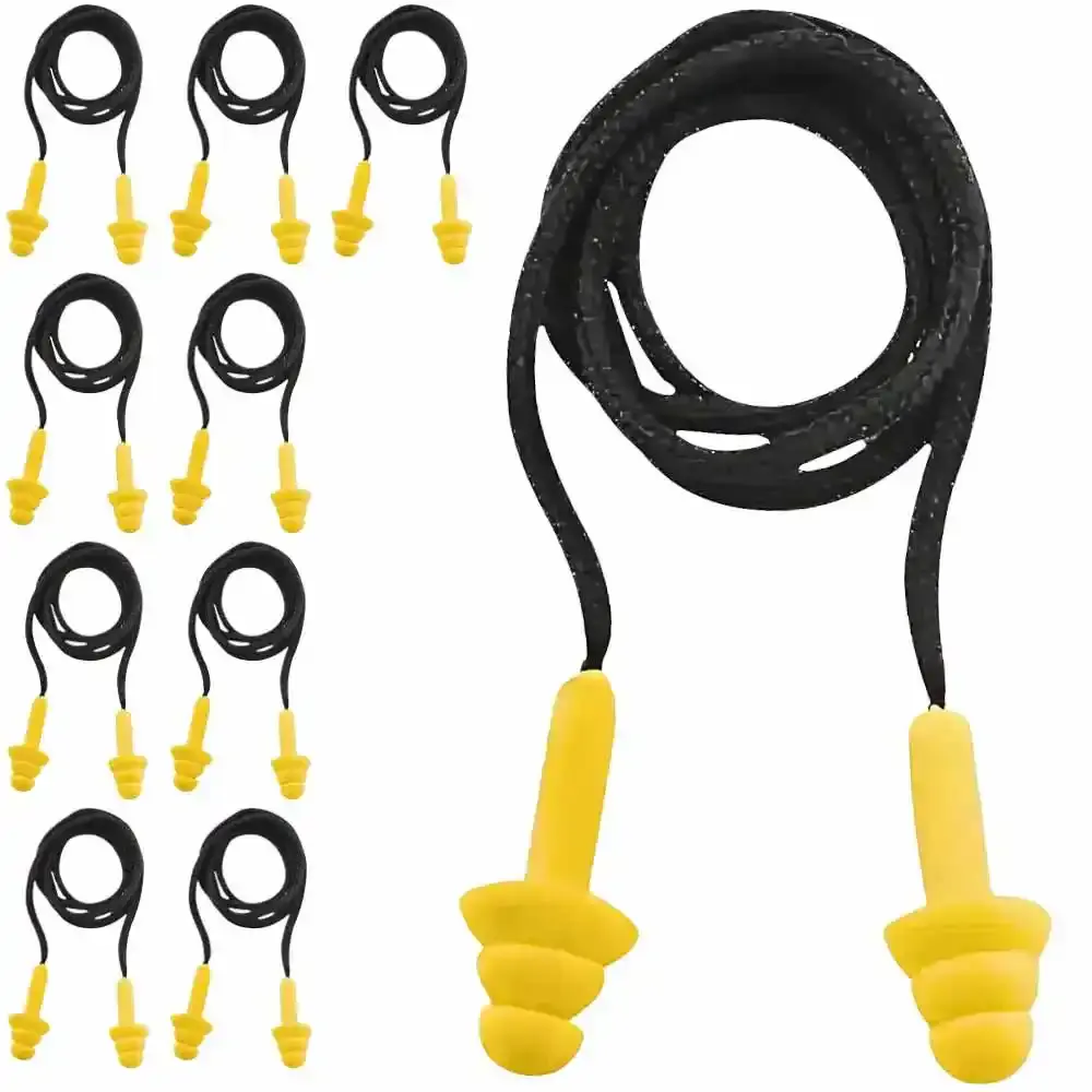 Kit protetor plug auricular com cordão 10 pares Vonder — fotografia de referência