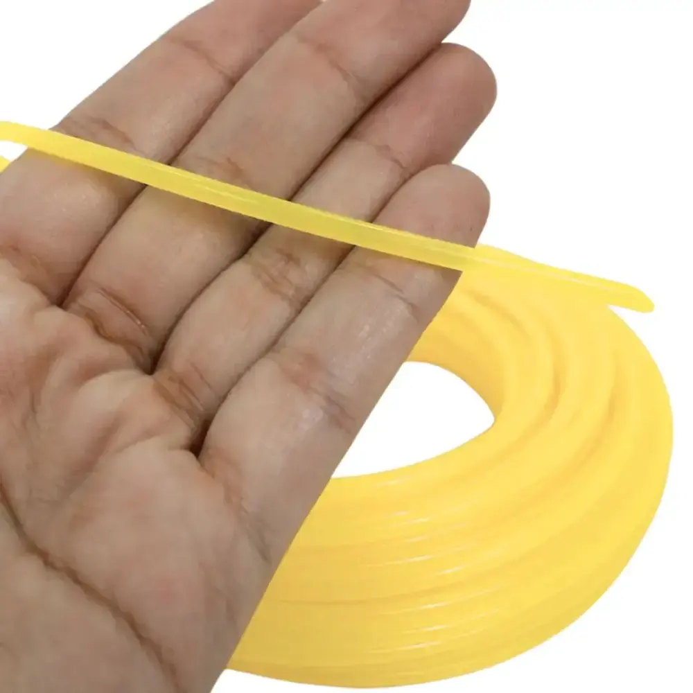 Fio de nylon redondo blister 3MM 56M amarelo para roçadeira Duraline — fotografia 4