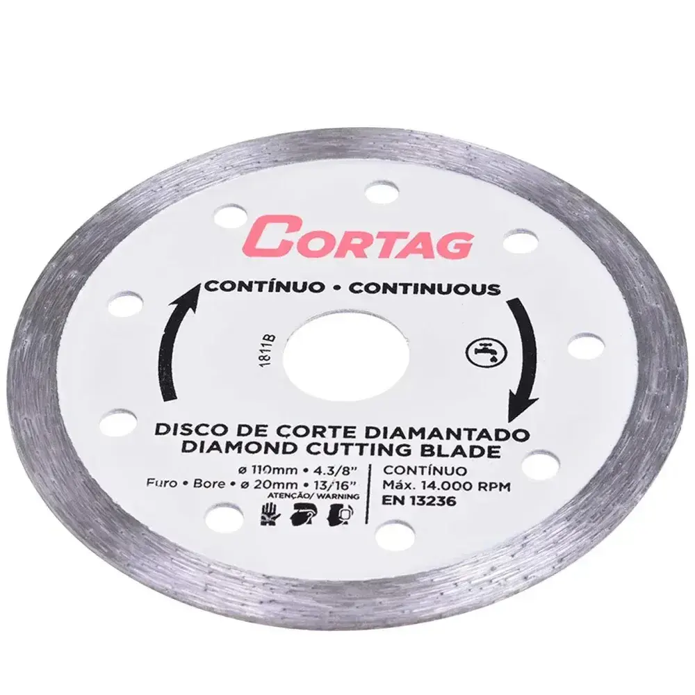 Disco diamantado contínuo 110MMX20MM Cortag — fotografia 7