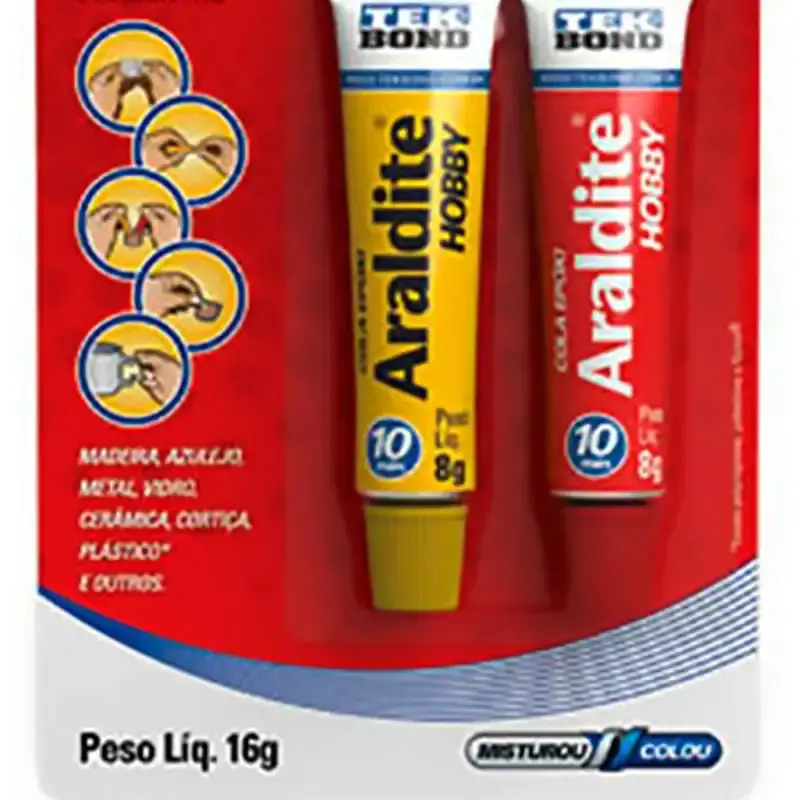 Cola araldite hobby 10 minutos 16 GR 10828500700 Tekbond — fotografia 3