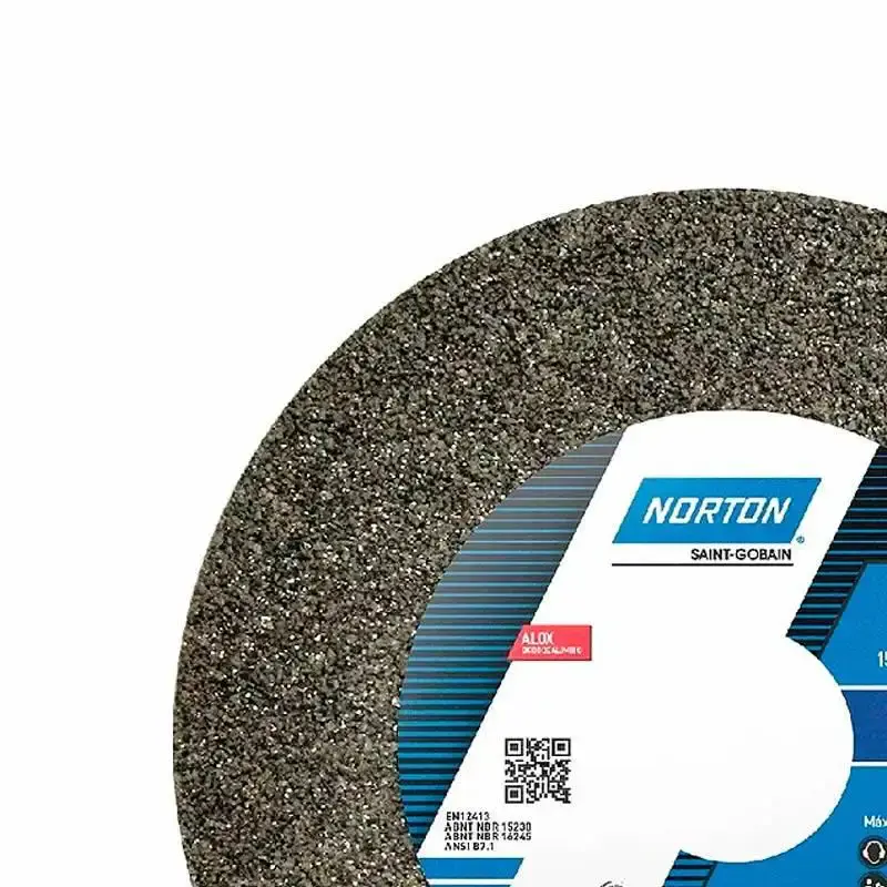 Rebolo Para Ferro 6 x 3/4 Pol A36 Norton — fotografia 3