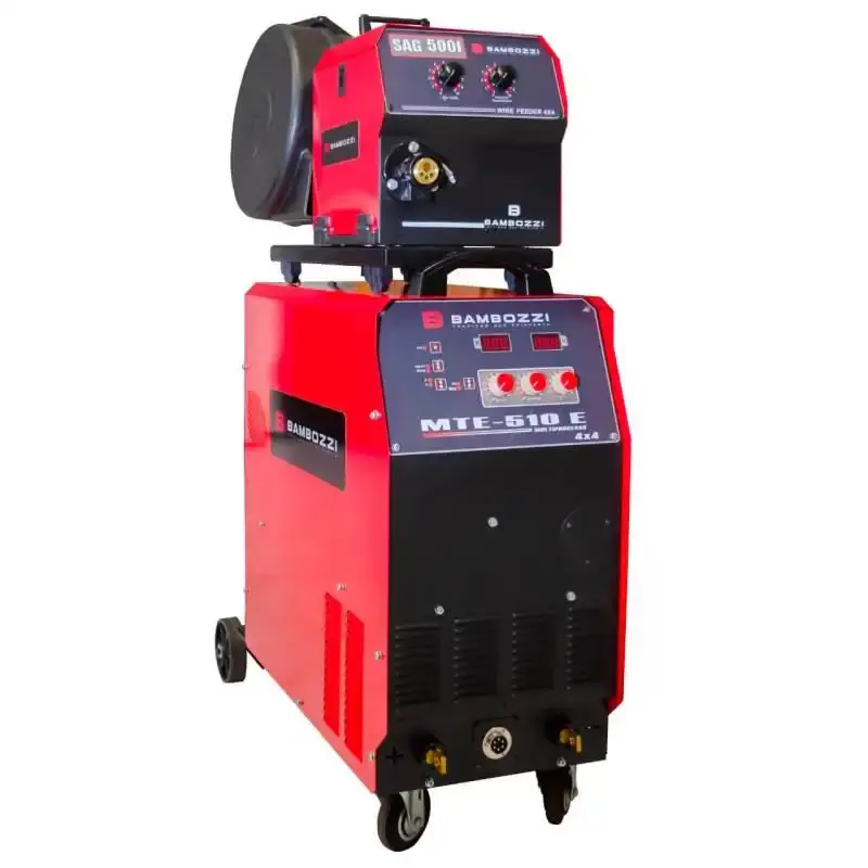 Solda mig. TIG e eletrodo multiprocesso 510E cabeçote externo SAG DI 500I trifásica Bambozzi — fotografia 2