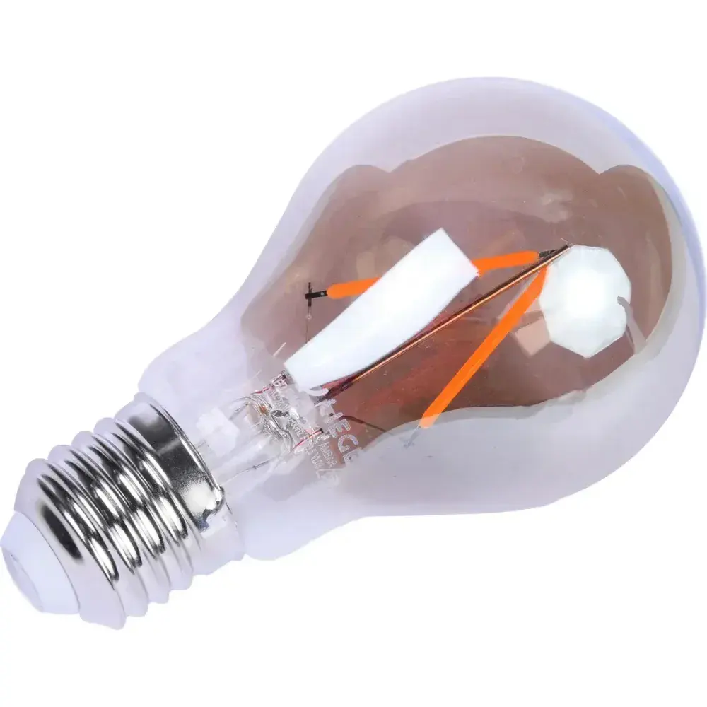 Lâmpada led filamento vintage fumê A60 bivolt Liege — fotografia 9