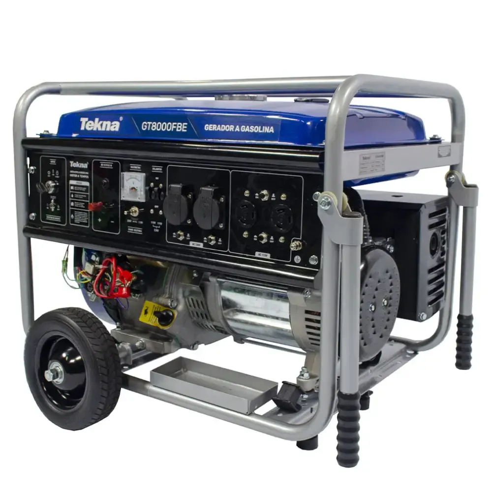 Gerador de energia à gasolina 7.2 KVA 4T bivolt GT8000FBE Tekna — fotografia 4