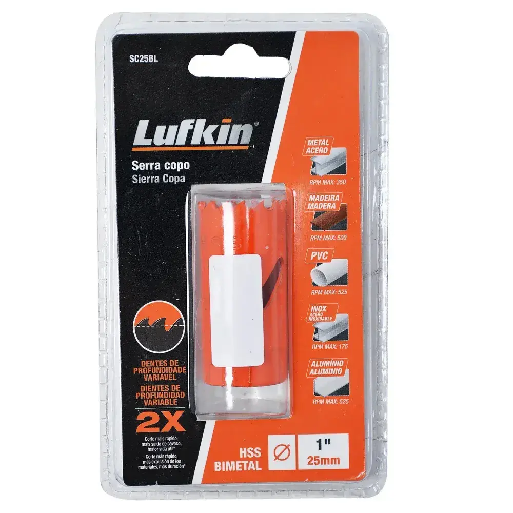 Serra copo 25MM 1” SC25BL Lufkin — fotografia 6