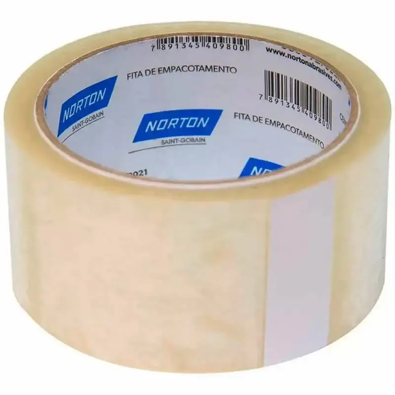 Fita para Empacotamento Transparente 48MM x 45 Metros Kit 6 Rolos NORTON — fotografia 2