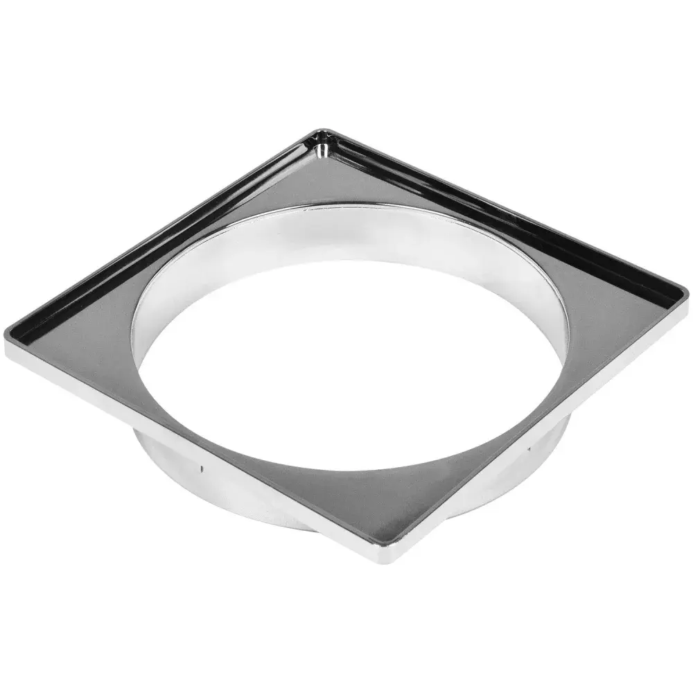 Porta grelha ralo quadrada cromada 150MM Amanco
