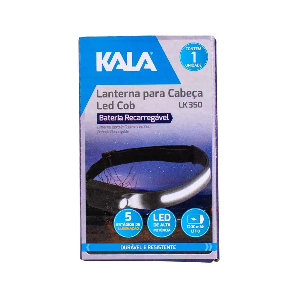 Lanterna led cob para cabeça lk 350 Kala — fotografia 2