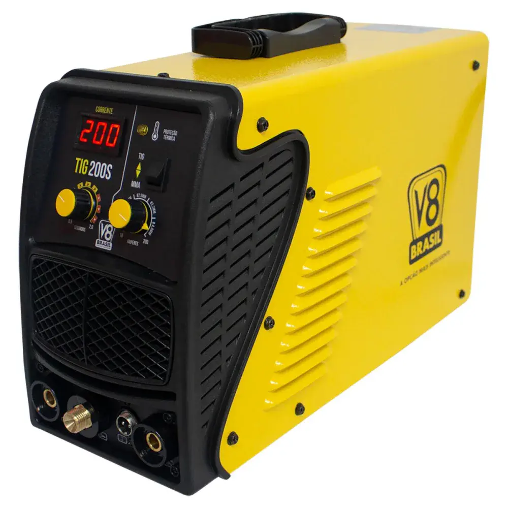 Máquina de solda inversora 200A tig mma 200S 220V V8 brasil — fotografia 3