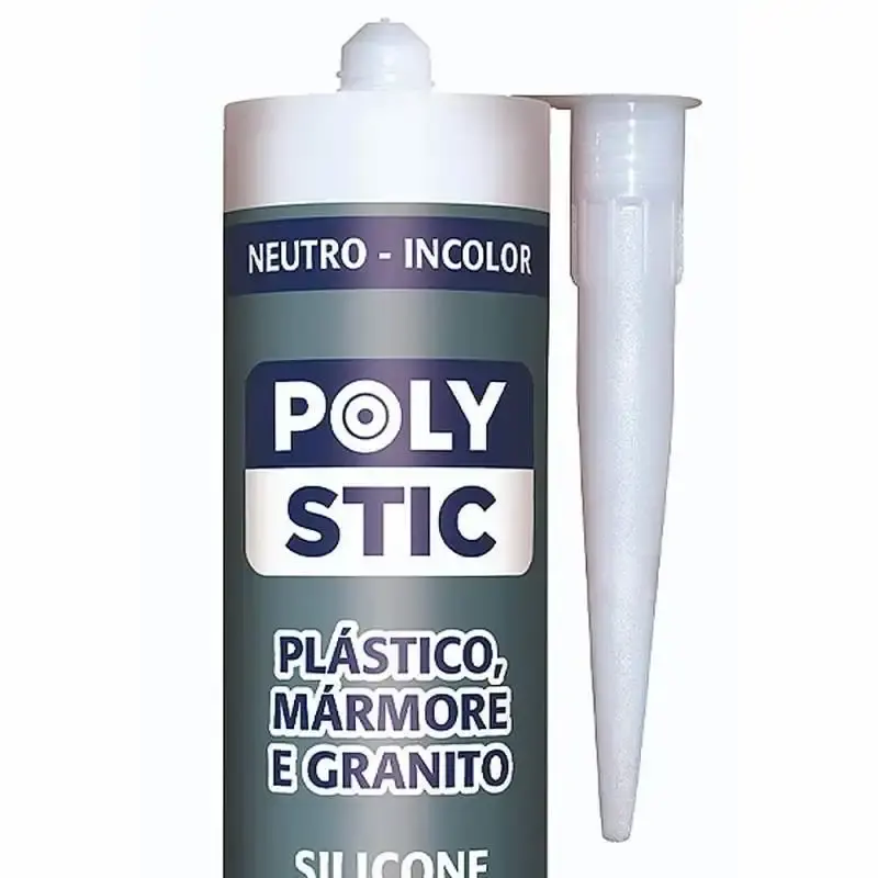 Silicone incolor tubo 250G neutro para pedra mármore ZN142 Pulvitec — fotografia 2