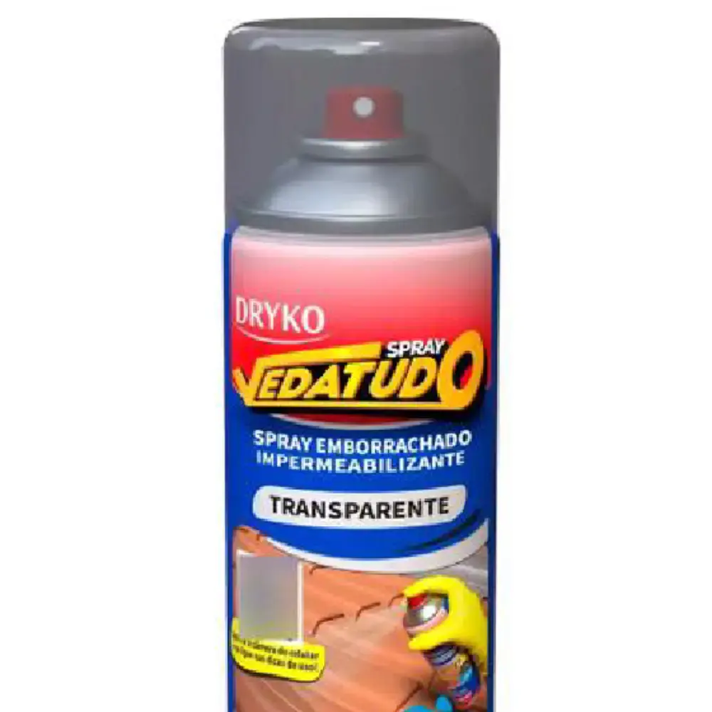 Spray Emborrachado Vedatudo Impermeabilizante Transparente 400 ml DRYKO — fotografia 2