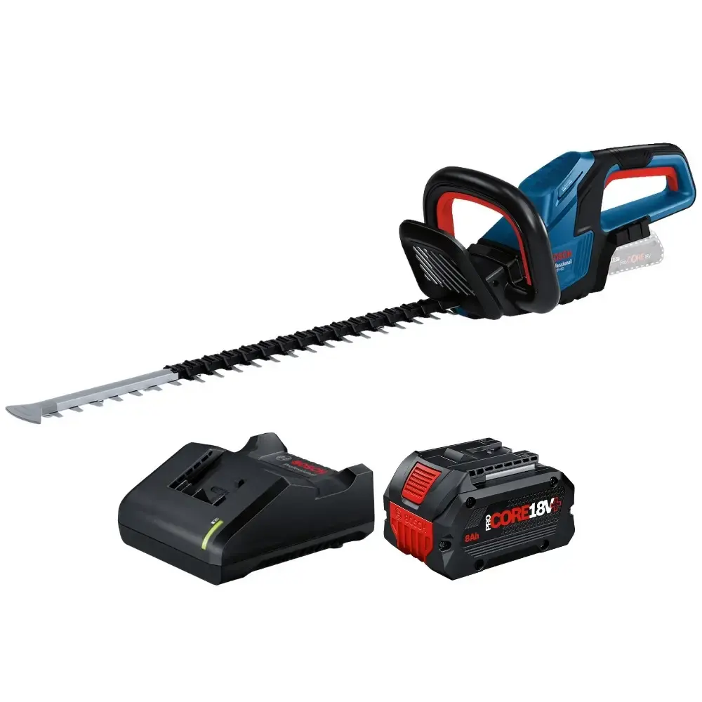 Aparador de cerca viva GHE 18V-60 com bateria 8,0AH 18V e carregador bivolt Bosch