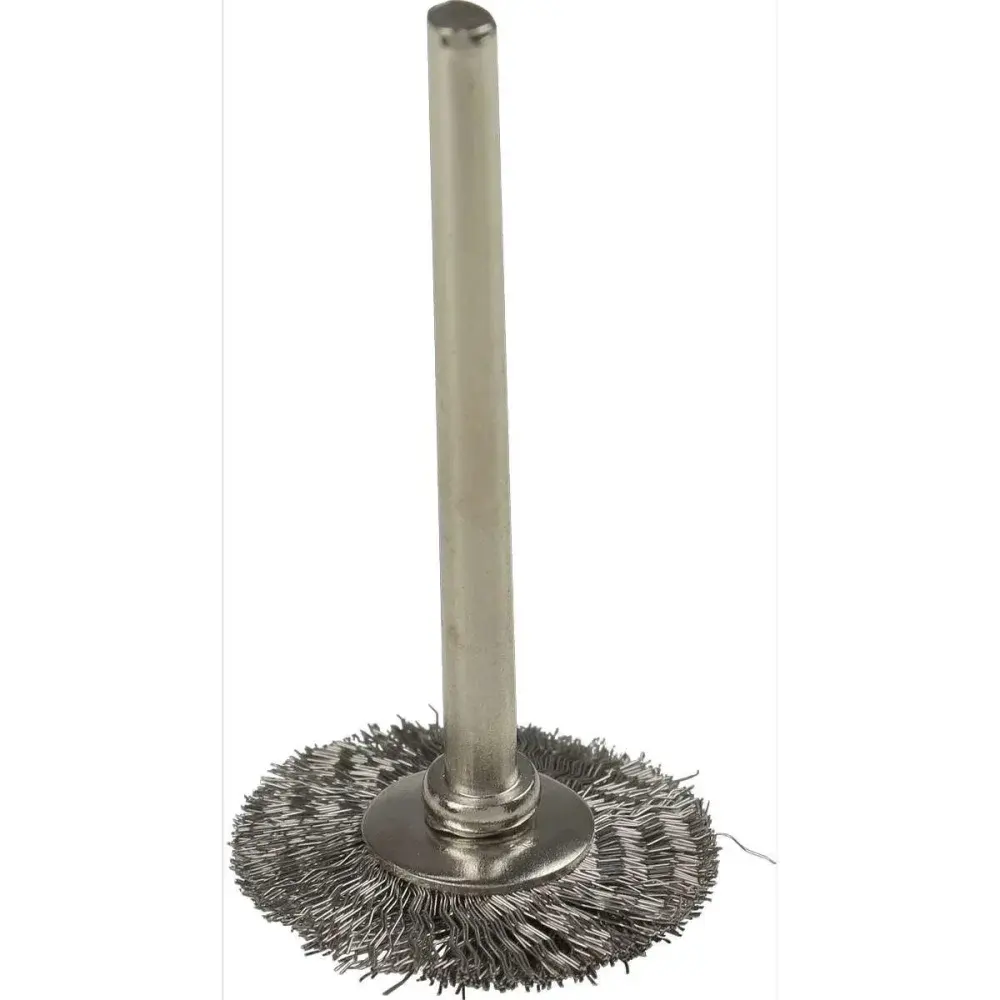 Escova circular com haste em inox 1/8 3,2X20MM Worker — fotografia 3