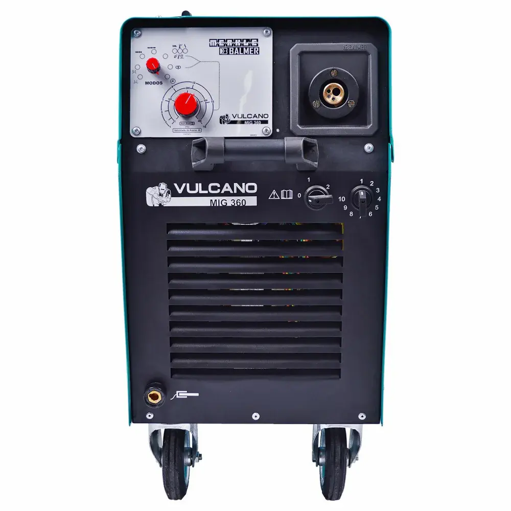 Máquina solda vulcano mig 360 220/380V Balmer — fotografia 4