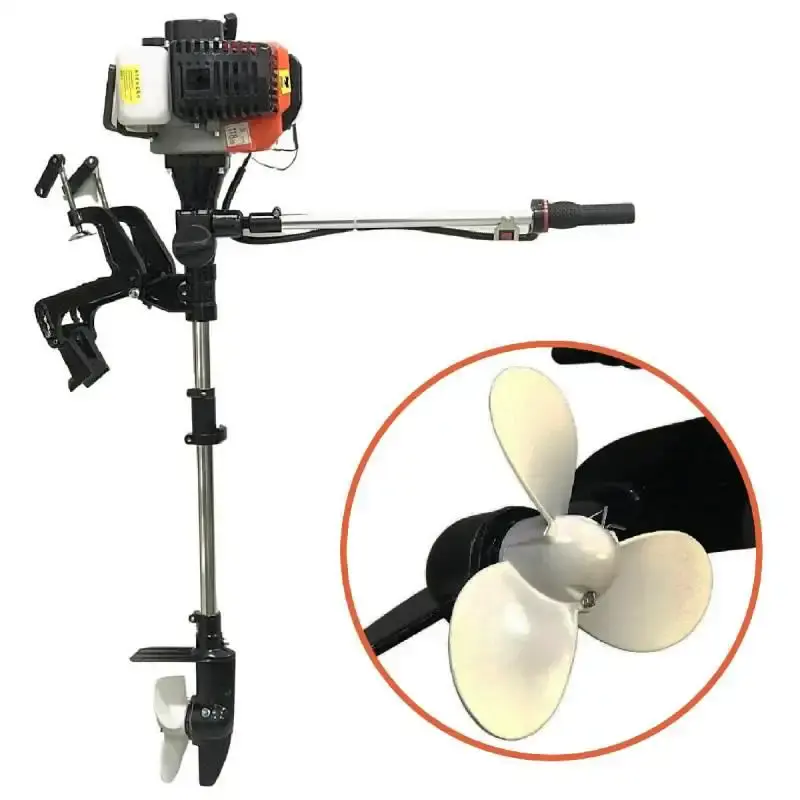 Motor de popa gasolina 3,3 HP 2 tempos rabeta vertical IWMPG2T63 ImportWay