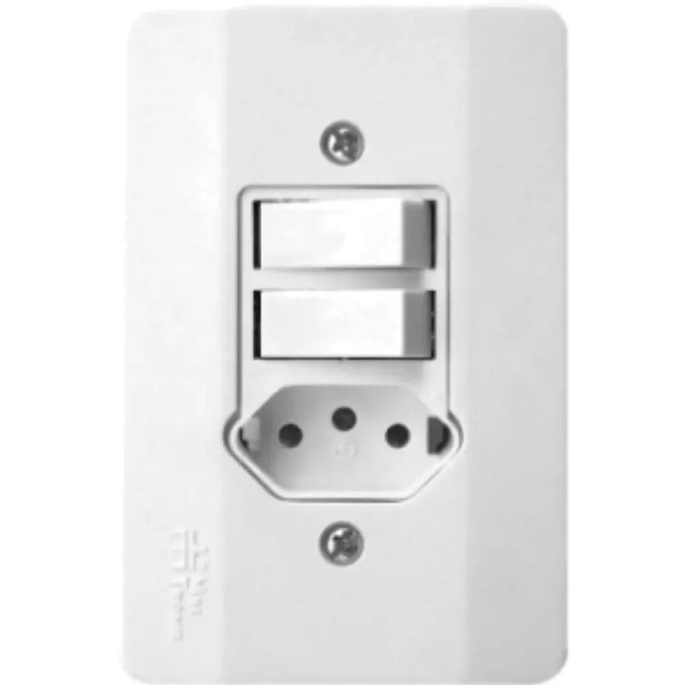 Interruptor 1TS+1TP+ Mectronic tom 10A br milleniun
