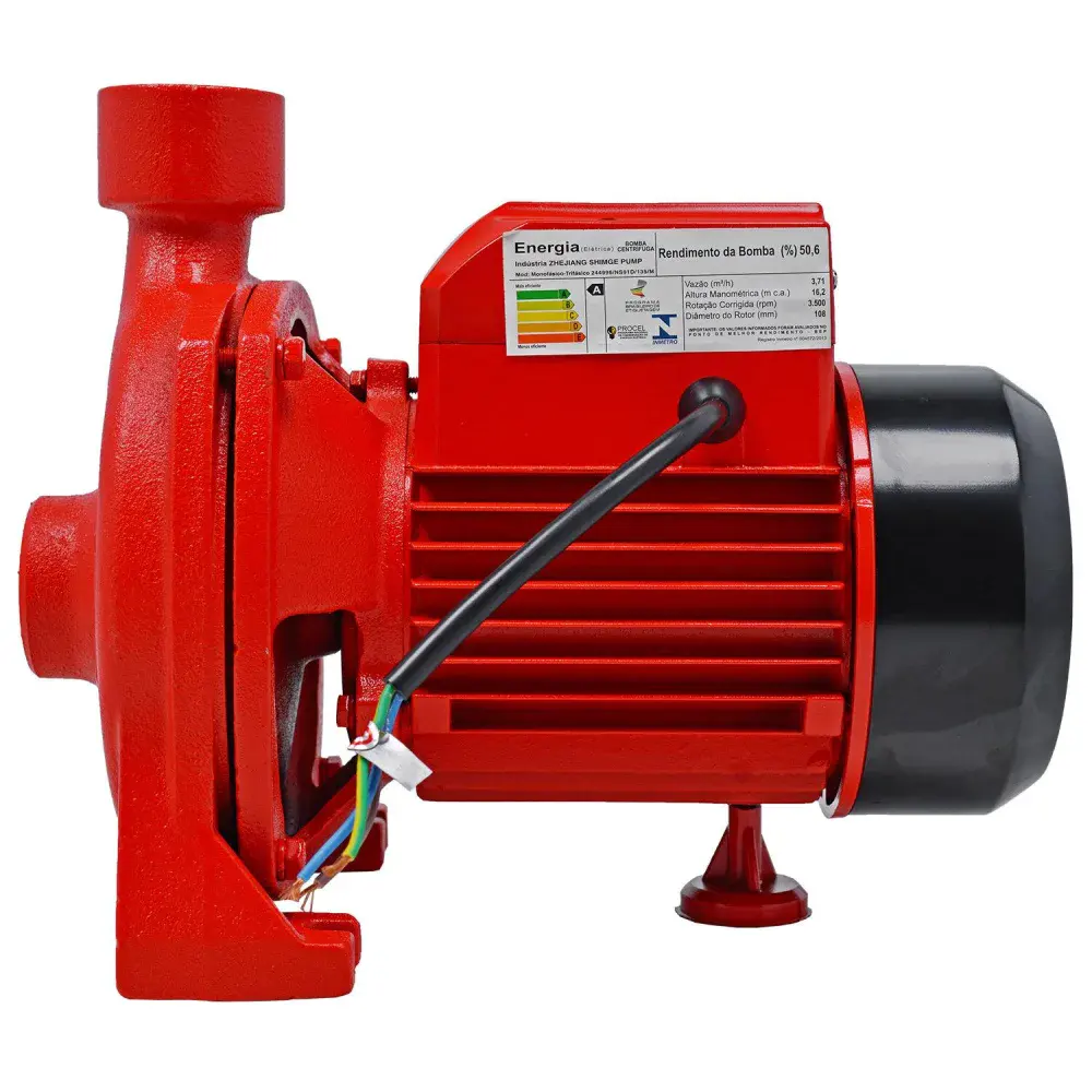 Bomba centrífuga 1/2HP bivolt Worker — fotografia 4