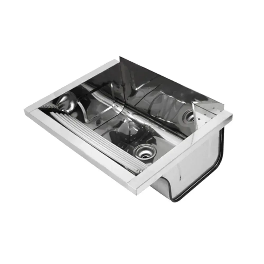 Tanque inox 26CM alto brilho com válvula 47,5X63 docol Docol Inox