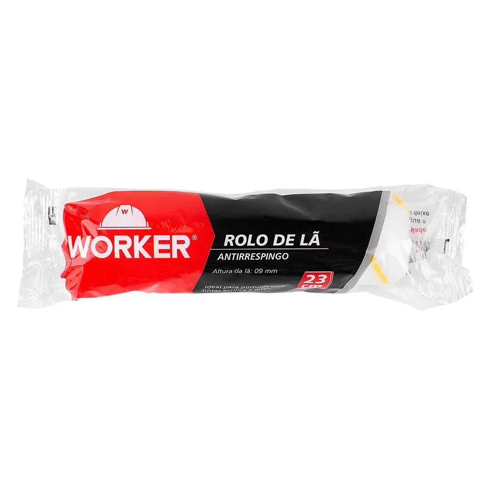 Rolo de lã para pintura anti respingo 23CM Worker — fotografia 4