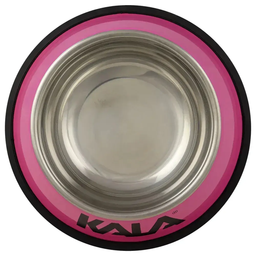 Tigela para pets em aço inox rosa 22CM Kala — fotografia 6