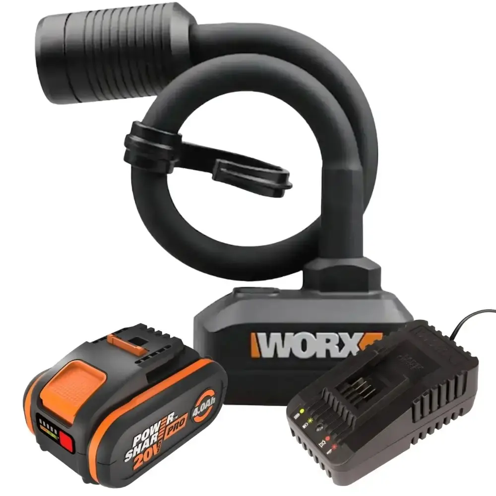 Luminária flexível LED 300 lumens com bateria 20V 4,0AH e carregador bivolt Worx