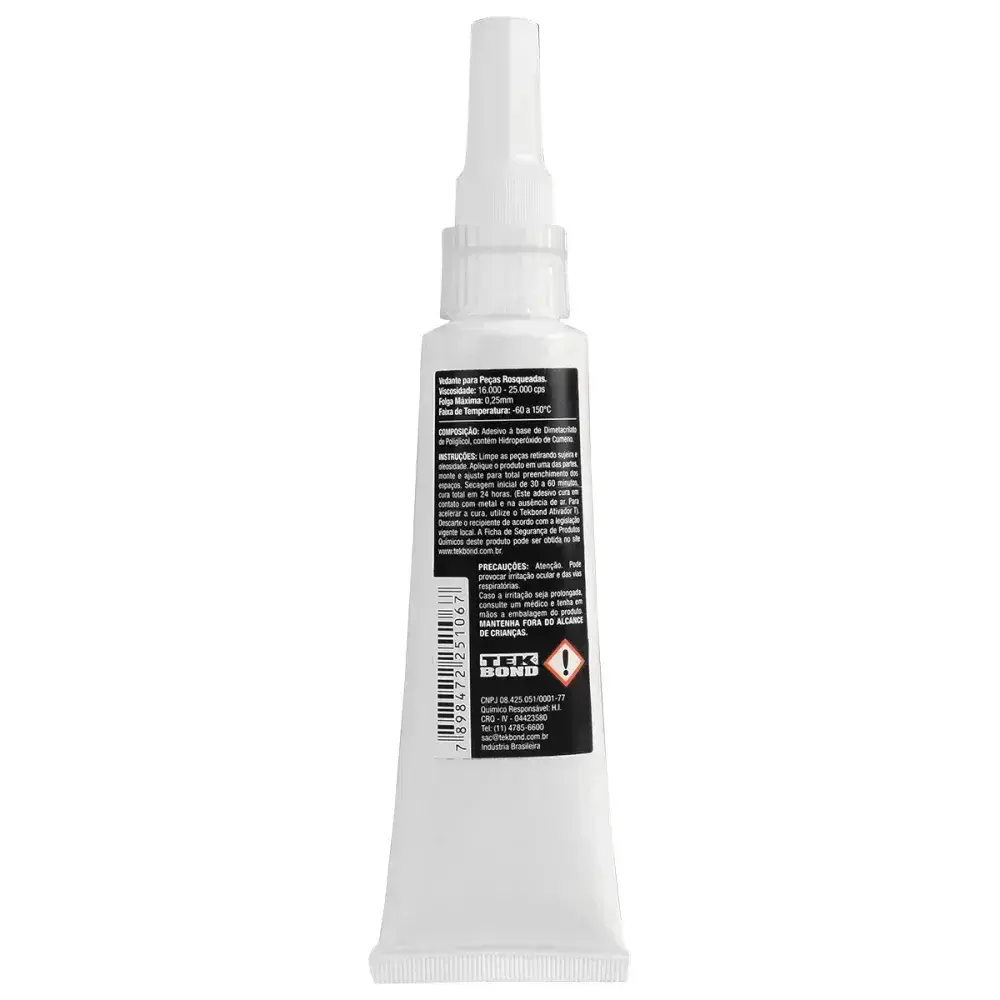 Adesivo anaeróbico vedação de flanges 074 50G Tekbond — fotografia 6