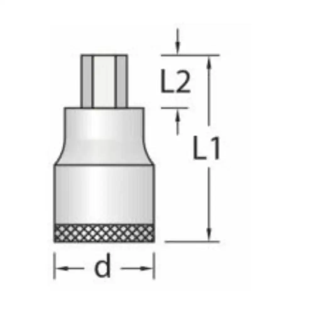 Chave soquete hexagonal 7/16POL encaixe 1/2POL 016160 Gedore — fotografia 4