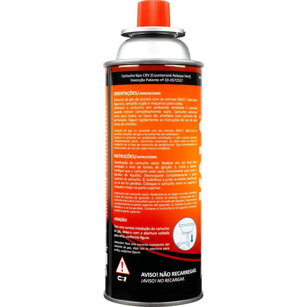 Cartucho de gás butano/propano 227G 410ML Kala — fotografia 7