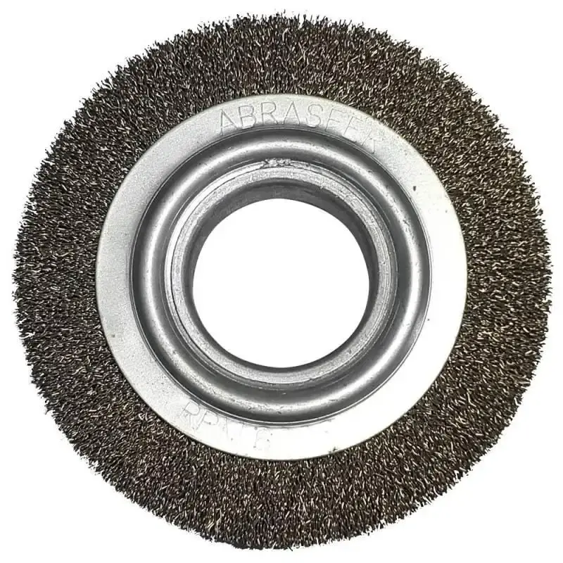 Escova de Aço Circular 6 x 3/4 POL Furo 1/2" ABRASFER — fotografia 2