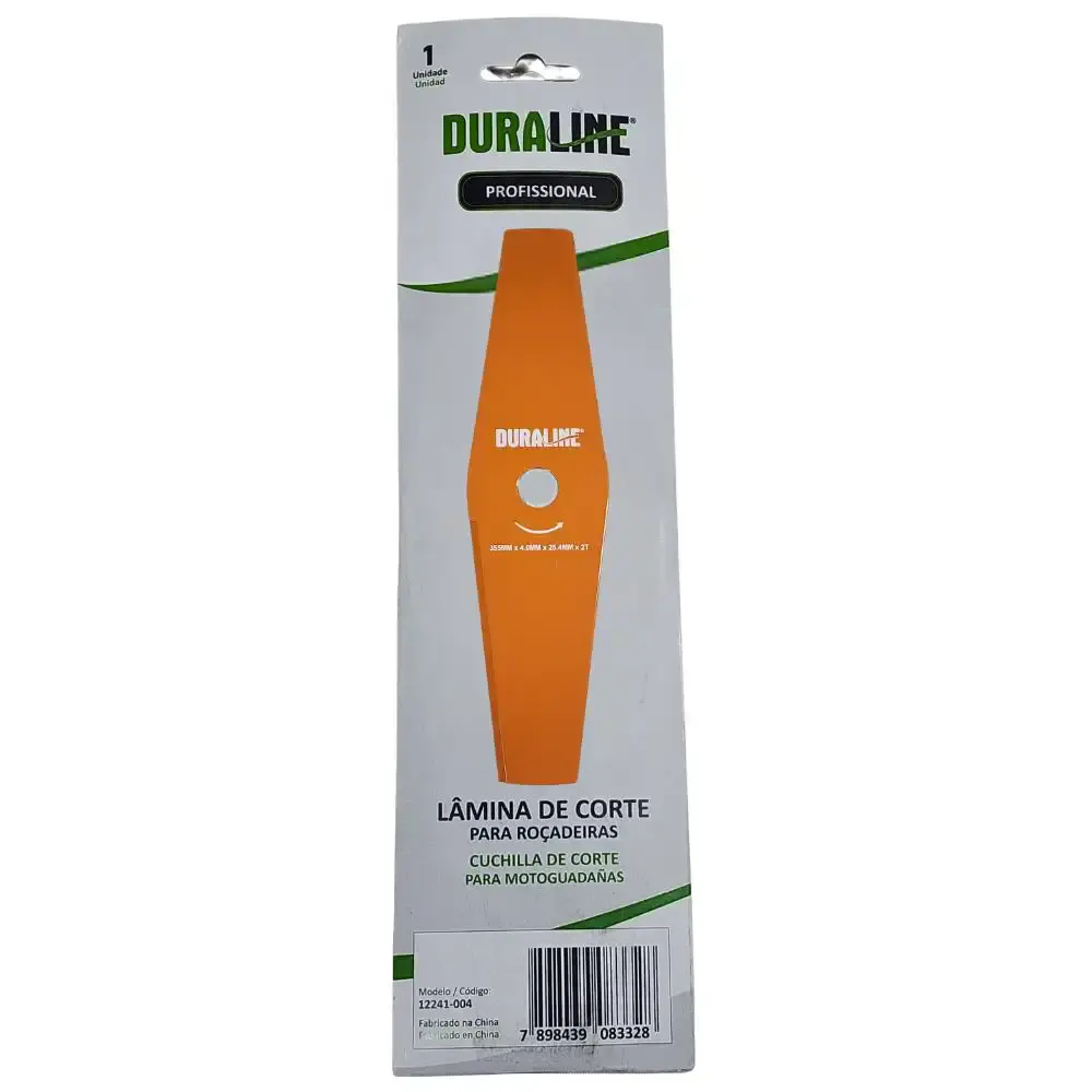 Lâmina com ponta 355 MM furo 25,4/20 MM para roçadeira Duraline — fotografia 4