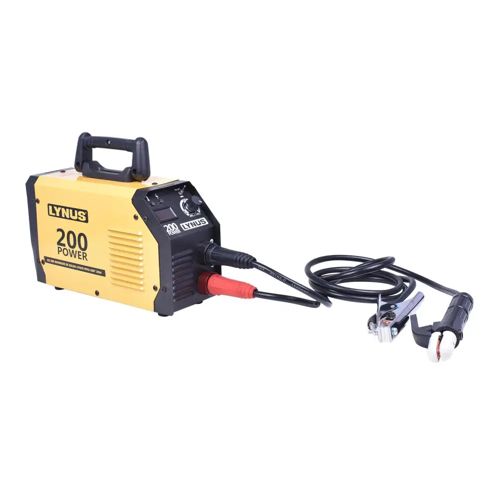Inversora de solda eletrodo LIS-200 power 5.8KVA 31,2A biv Lynus — fotografia 3