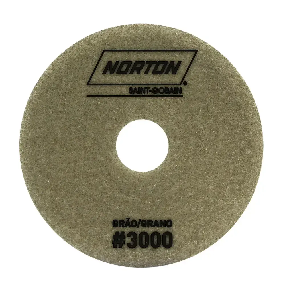 Disco diamantado flexível 100MM grão 3000 cinza Norton — fotografia 5