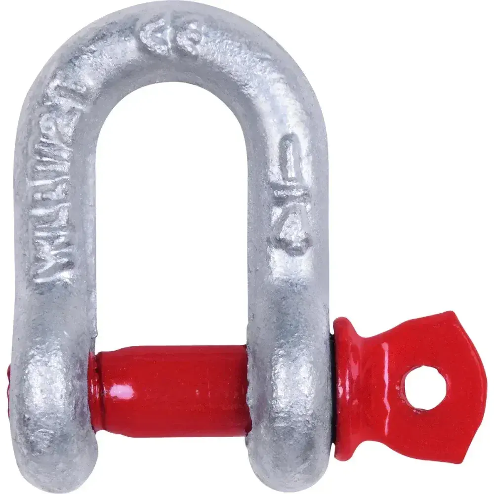 Manilha reta galvanizada a fogo 1/4 x 5/16 rosca worker Acerosid — fotografia 4