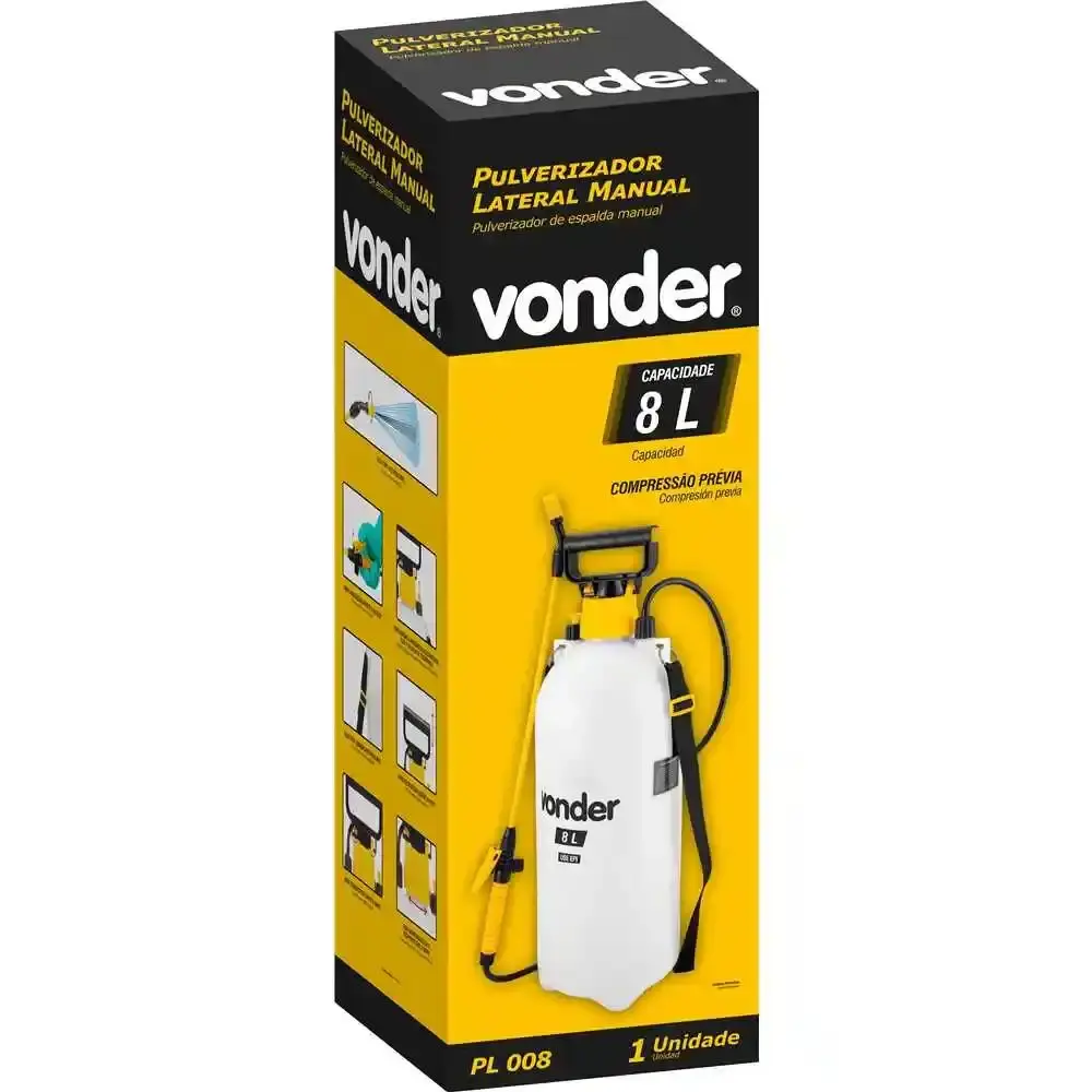 Pulverizador lateral 8 litros com compressor PL-008 Vonder — fotografia 4