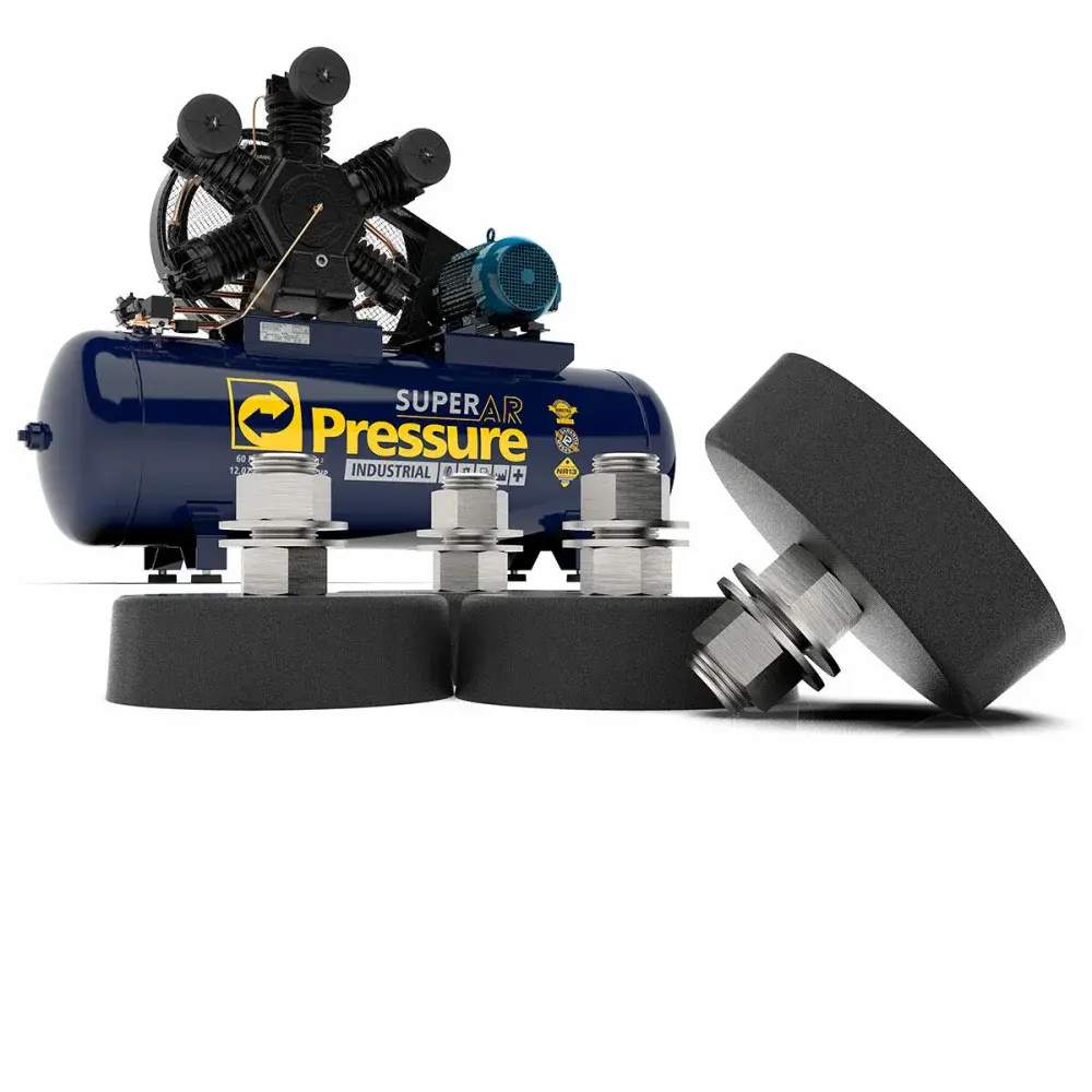 Amortecedor de vibração para compressor com 4 peç Pressure