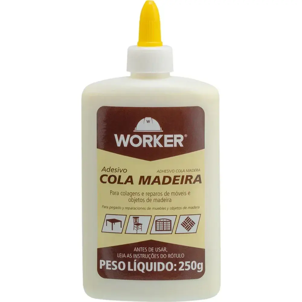 Adesivo cola para madeira 250G Worker — fotografia 2