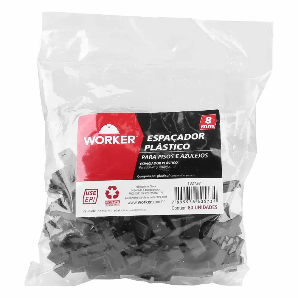 Espaçador azulejo 8MM 80 peç Worker — fotografia 4