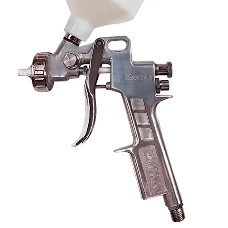 Pistola de pintura gravidade hvlp 600 ml bico 1.5 MM AS-162 AA Puma — fotografia 3