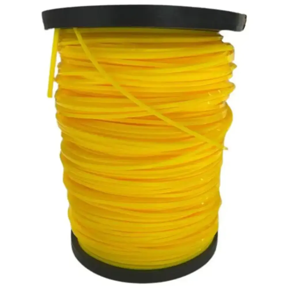 Bobina fio nylon roçadeira 3MM quadrado 2KG 245M Duraline — fotografia 2