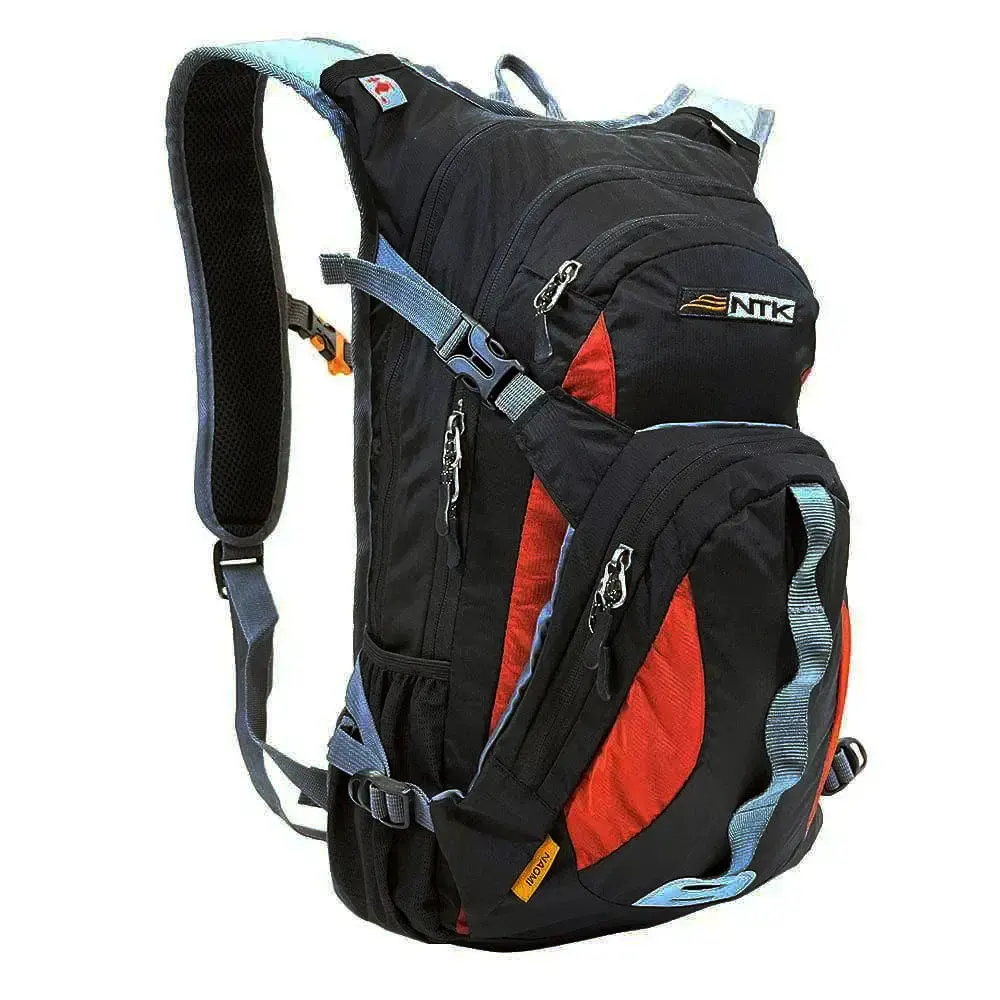 Mochila daypack 20L uso diário naomi preto vermelho Nautika