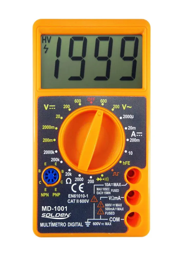 Multímetro digital MD-1001 10A 5VPP Solden