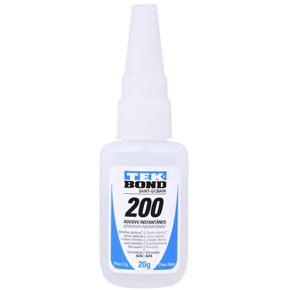 Adesivo instantâneo 200 blister 20GR Tekbond — fotografia de referência