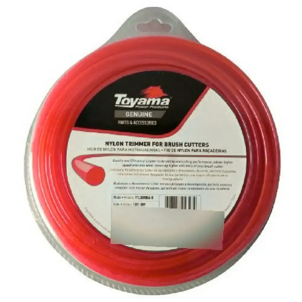 Fio de nylon para roçadeira 72M 2,7MM redondo Toyama — fotografia de referência