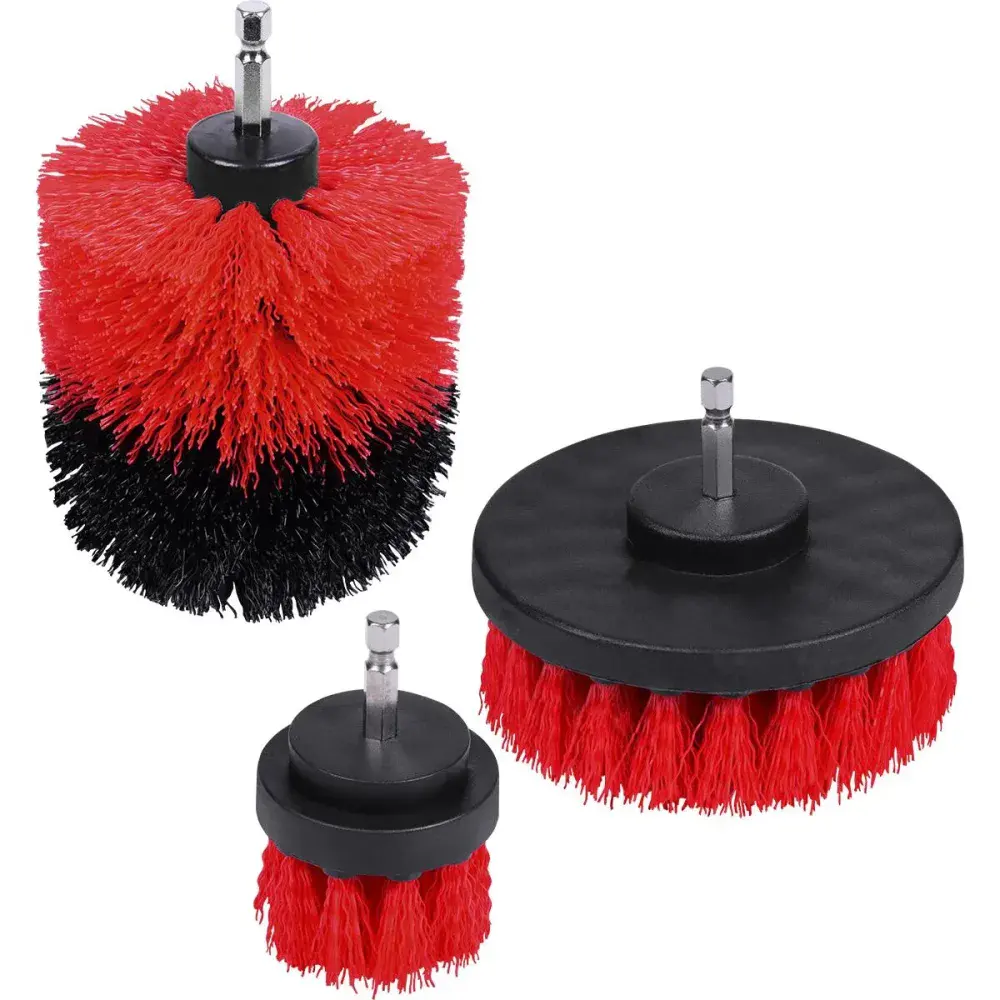 Jogo de escovas limpeza 3 peç 2 3.1/2 e 4 Worker — fotografia 6