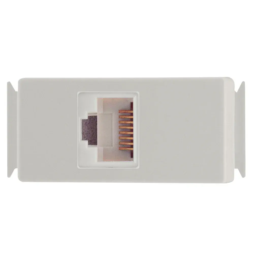 Módulo de transmissão de dados RJ45 CAT.6 branco Tramontina