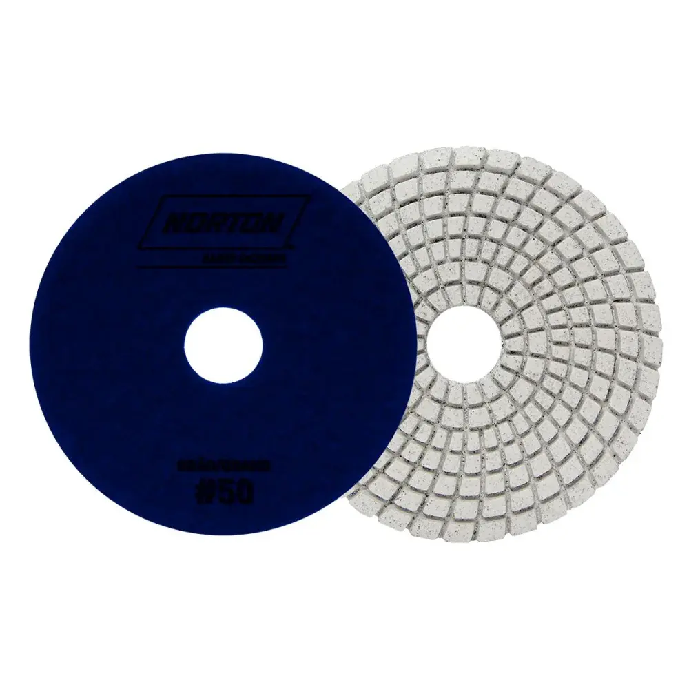 Disco diamantado flexível 100MM grão 50 azul Norton — fotografia de referência