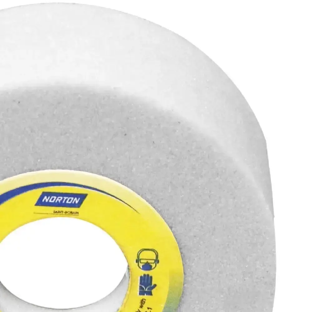 Rebolo Copo Reto Branco 101,6 mm Grão 80 NORTON — fotografia 5