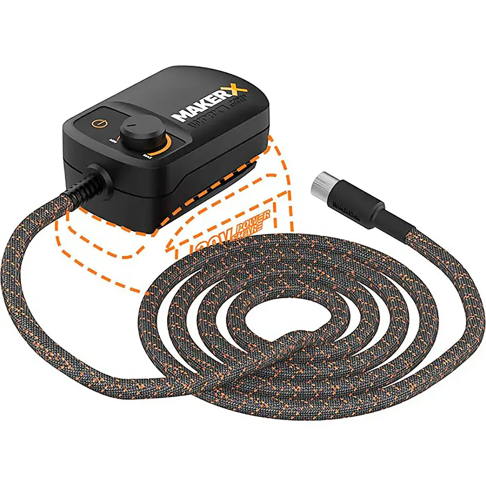 Adaptador makerx control hub 20V WA7160 Worx — fotografia 3