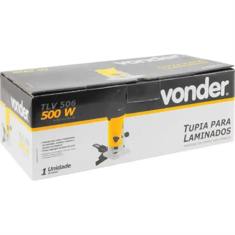 Tupia elétrica 6 MM para laminados 500W TLV 506 Vonder 110 V — fotografia 3