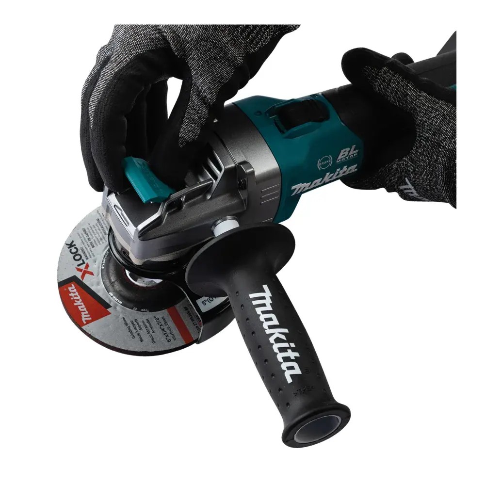 Esmerilhadeira xgt 5" bateria 40V com carregador 127V Makita — fotografia 3